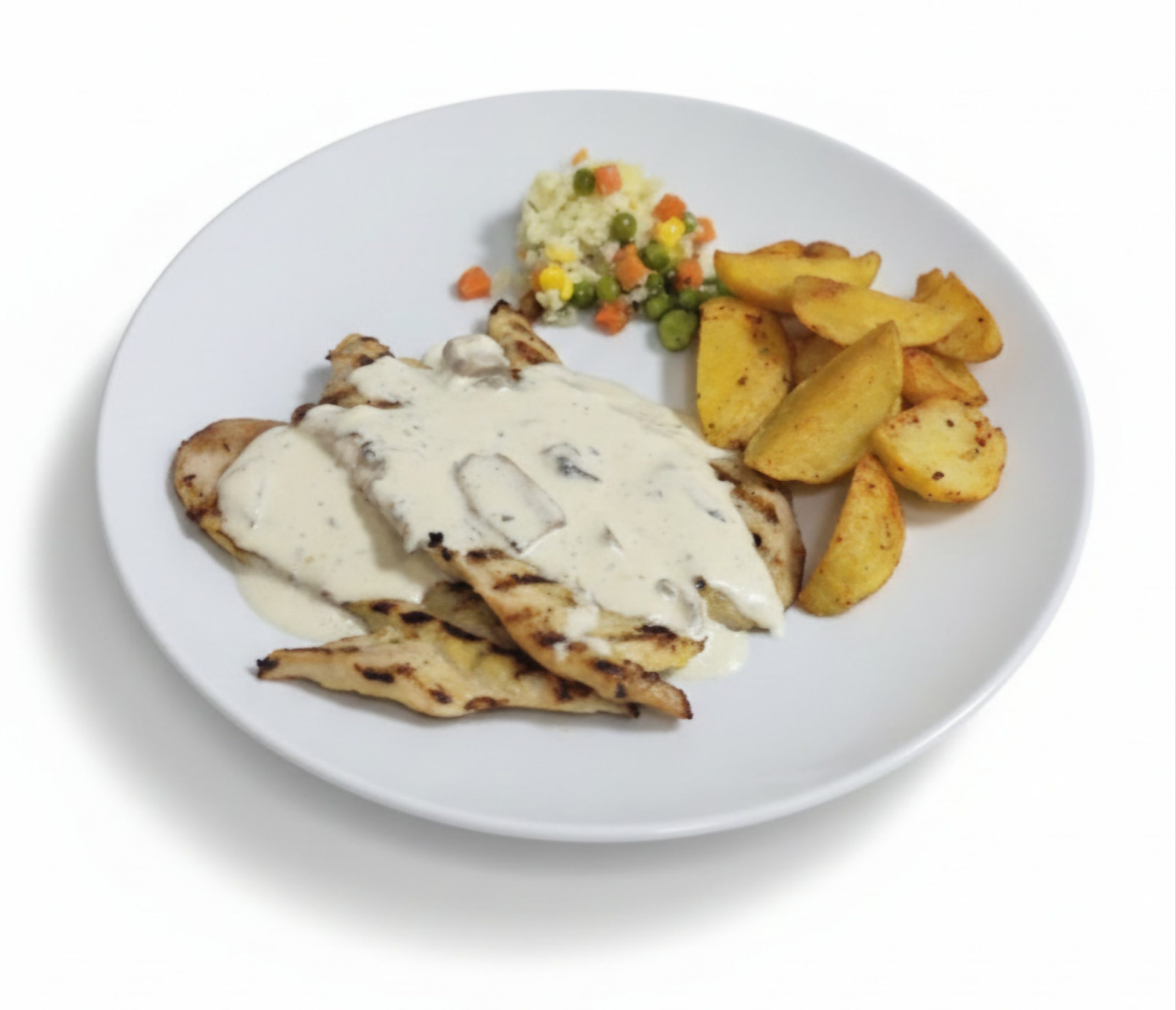 Stek pule me salcë kërpurdhash 250g